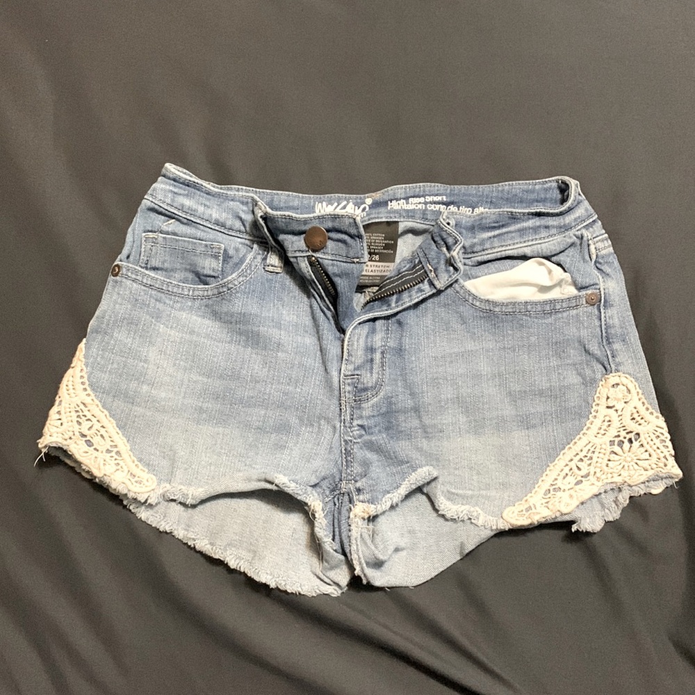 High rise shorts
